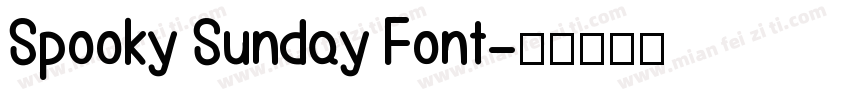Spooky Sunday Font字体转换